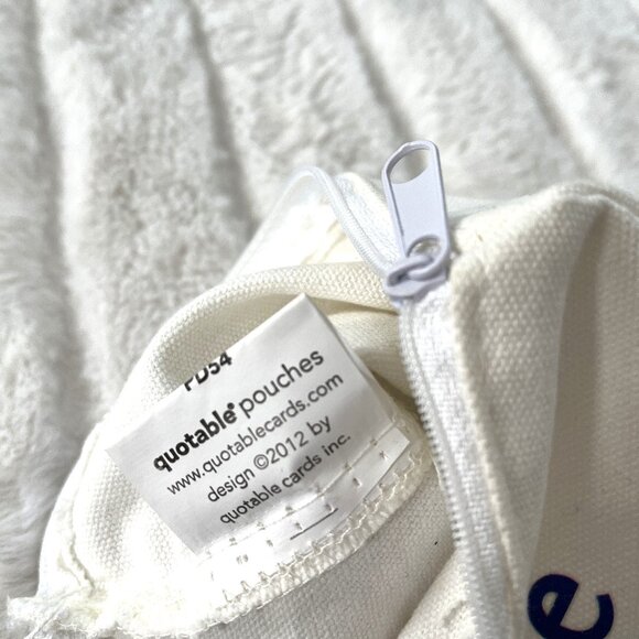 Quotable Caterpillar to Butterfly Zip Pouch (Natural) - Picture 3 of 6